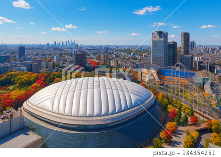 東京ドームホテルより紅葉の東京ドームシティ LAQUA ラクーアを望む 東京ドームホテルより紅葉の東京ドームシティ LAQUA ラクーアを望む 134354251