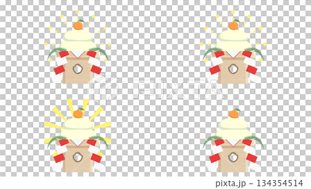 鏡餅セット 134354514