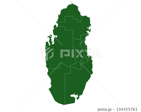 Qatar map, Qatar administrative map. municipality map of Qatar, blank Map, empty map of Qatar Qatar map, Qatar administrative map. municipality map of Qatar, blank Map, empty map of Qatar 134355761