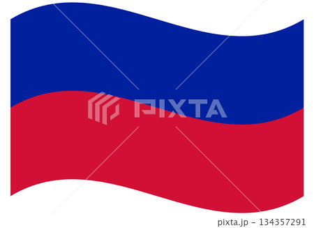 Waving civil flag oh Haiti isolated. 134357291