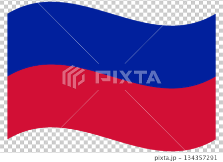 Waving civil flag oh Haiti isolated. Waving civil flag oh Haiti isolated. 134357291