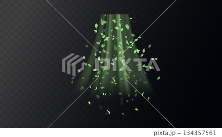 Green swirl elements 134357561