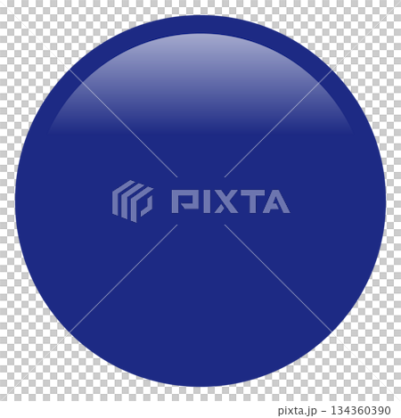 Glossy, hard blue round frame 134360390