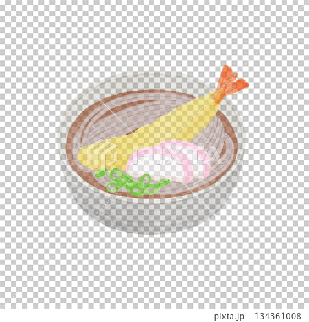 年越しそばのイラスト 134361008