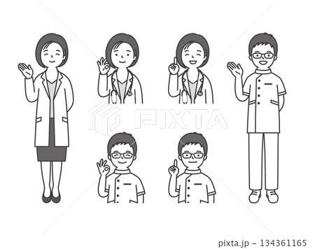 医者と看護師 134361165