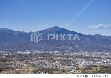 【神奈川県】湘南平からの眺める大山 【神奈川県】湘南平からの眺める大山 134361214