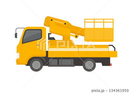高所作業車,フラットイラスト 134361950