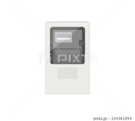 電気メーター,フラットイラスト 電気メーター,フラットイラスト 134361954