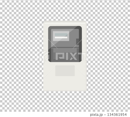 電気メーター,フラットイラスト 電気メーター,フラットイラスト 134361954