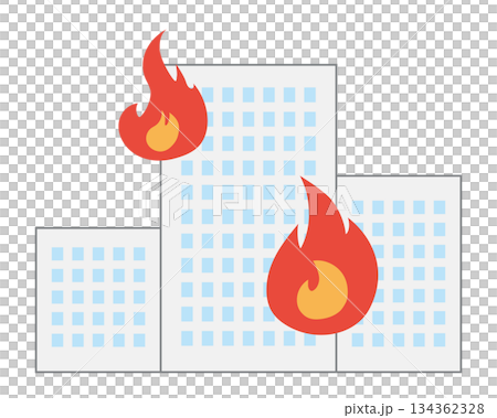 建築物著火示意圖（含主管道） 134362328