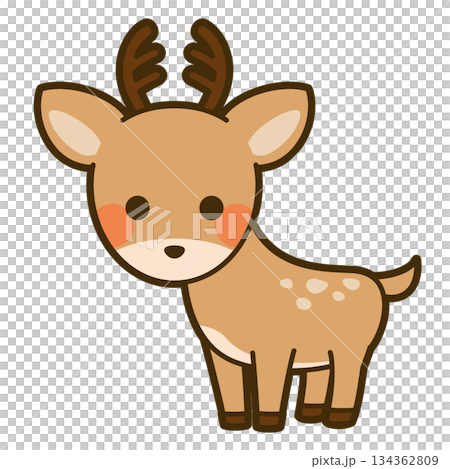 Illustration of cute deer 134362809