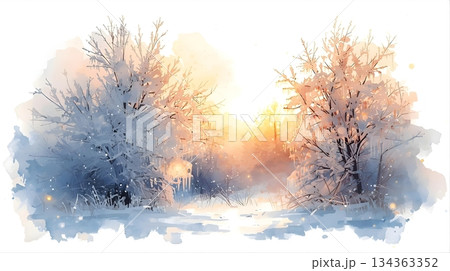 樹氷とダイヤモンドダスト 樹氷とダイヤモンドダスト 134363352