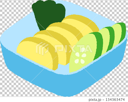 手書き風の食べ物単品アイコンイラスト　漬物 134363474