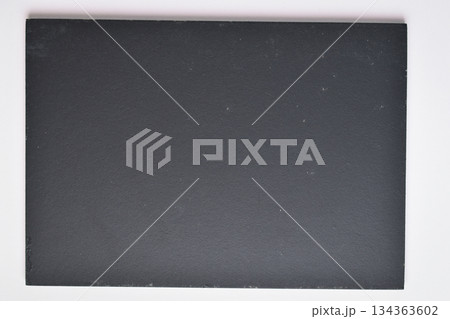 blank black notebook on white background blank black notebook on white background 134363602