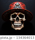 an AI Image Generator, Skull Wearing Elaborate Steampunk Hat With Intricate Details 134364013