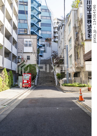 神田猿楽町にある女坂の景色 神田猿楽町にある女坂の景色 134364546