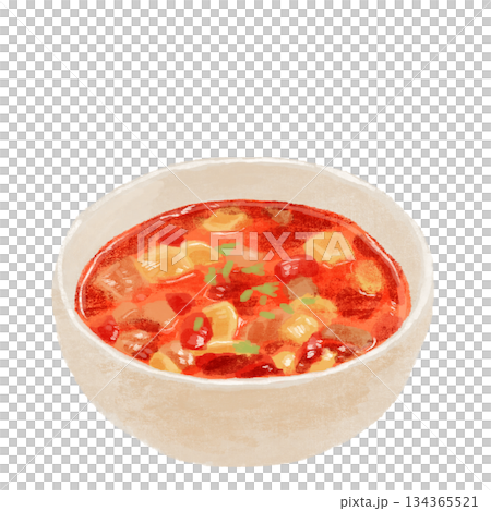 水彩蔬菜湯 134365521