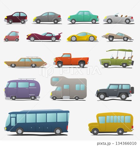 Cartoon cars set Cartoon cars set 134366010