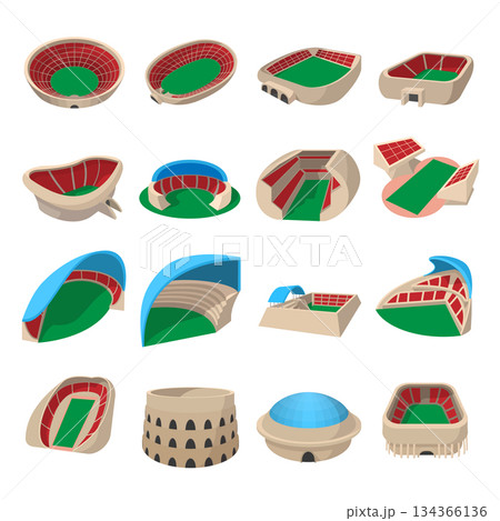 Stadium cartoon icons 134366136
