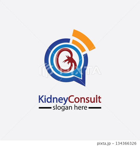 Kidney Consult logo designs concept vector, Kidney Healthcare logo template,Urology logo vector template. Kidney Consult logo designs concept vector, Kidney Healthcare logo template,Urology logo vector template. 134366326