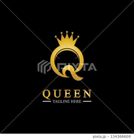 Letter Q Queen Logo Design Inspiration For Business And Company. 134366609