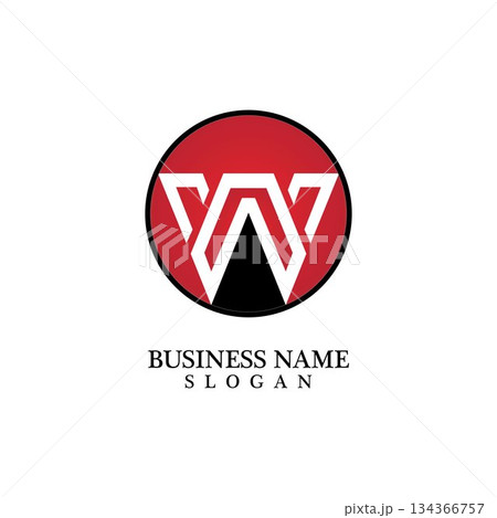 W Letter Logo Business Template Vector icon W Letter Logo Business Template Vector icon 134366757