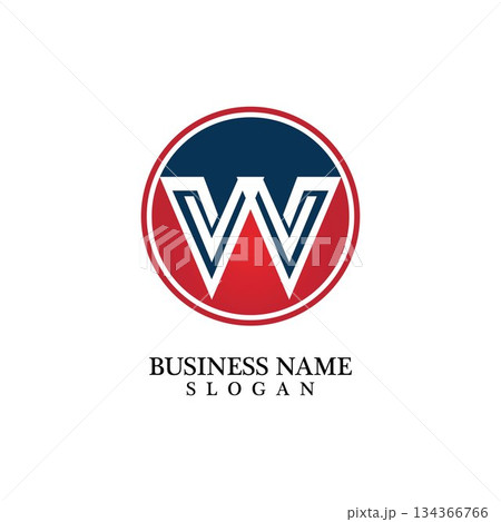 W Letter Logo Business Template Vector icon W Letter Logo Business Template Vector icon 134366766