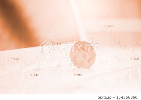 Modern way of exchange. Bitcoin is convenient payment in global economy market. Virtual digital currency and financial investment trade concept. Abstract cryptocurrency with gold bitcoin background. Modern way of exchange. Bitcoin is convenient payment in global economy market. Virtual digital currency and financial investment trade concept. Abstract cryptocurrency with gold bitcoin background. 134366860