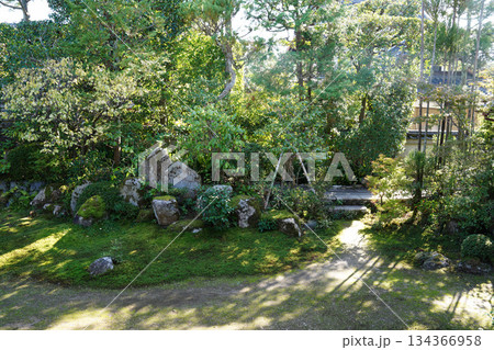 京都の禅宗寺院の庭園の風景 京都の禅宗寺院の庭園の風景 134366958