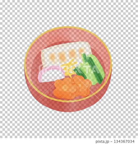 お雑煮のイラスト お雑煮のイラスト 134367034