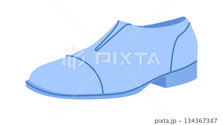 Dress shoe mens blue formal flat shoe. Classic lace up leather suit footwear smart office style. Technical fashion Dress shoe mens blue formal flat shoe. Classic lace up leather suit footwear smart office style. Technical fashion 134367387