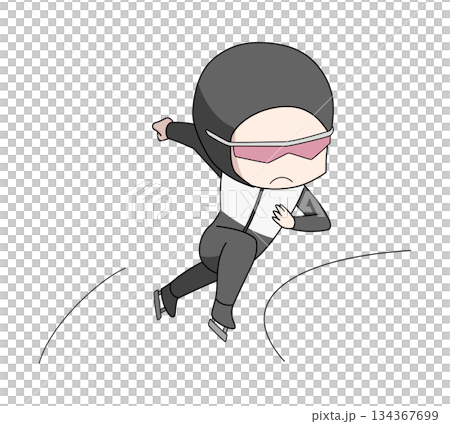 速滑女子滑冰插圖 速滑女子滑冰插圖 134367699