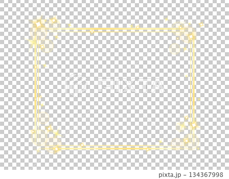 Rectangular frame with scattered glitter Rectangular frame with scattered glitter 134367998