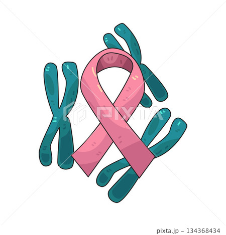 illustration of Breast Cancer Gene 134368434