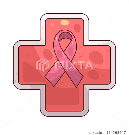 illustration of Breast Cancer 134368447