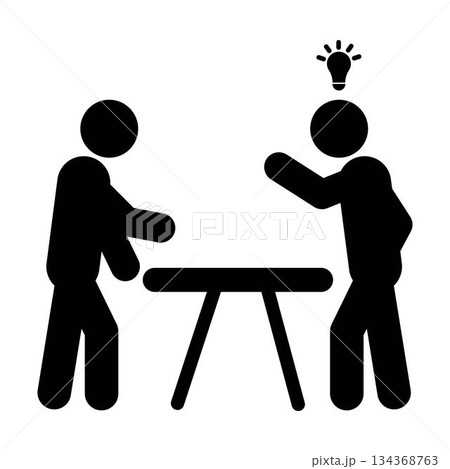 Strategy discussion icon 134368763