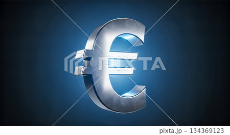 3d rendering silver euro currency symbol isolated blue background finance economy business investment money banking exchange market stock wealth concept object 3d rendering silver euro currency symbol isolated blue background finance economy business investment money banking exchange market stock wealth concept object 134369123