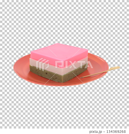 菱形年糕,是日本娃娃節上的一種甜點。 菱形年糕,是日本娃娃節上的一種甜點。 134369268