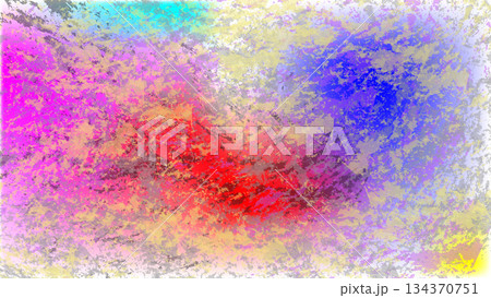 An abstract colorful splash painting with blended hues and textured surface. An abstract colorful splash painting with blended hues and textured surface. 134370751