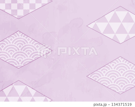 和風和柄年賀状 134371519