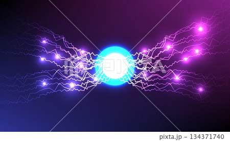 Energetic Plasma Orb with Electric Discharge. 134371740