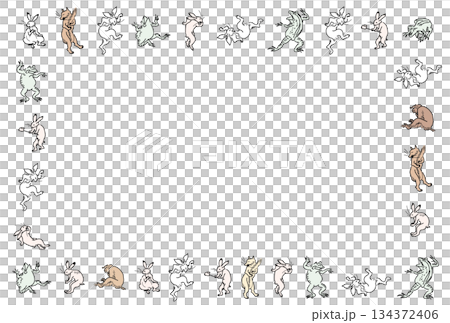 有趣的動物相框 有趣的動物相框 134372406