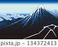 浮世絵風富士山 134372413