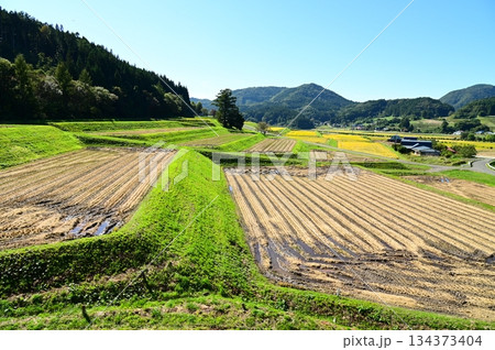 秋の宮守 棚田地帯 秋の宮守 棚田地帯 134373404