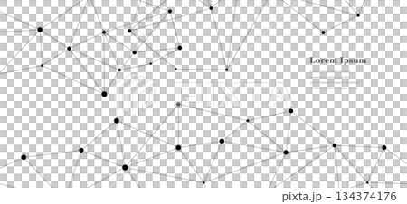 幾何抽象六角多邊形科學背景透明 134374176