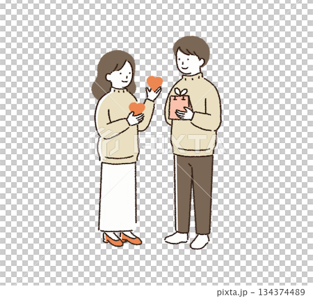 Valentine's Day seasonal event illustration Valentine's Day seasonal event illustration 134374489