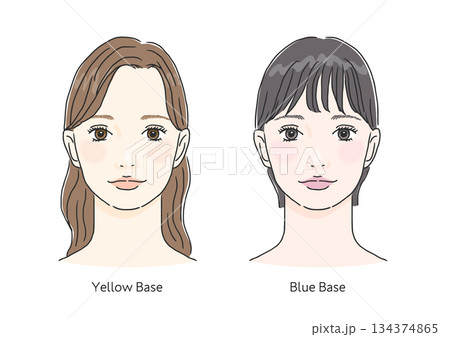 ブルベ&イエベ_女性_2 ブルベ&イエベ_女性_2 134374865