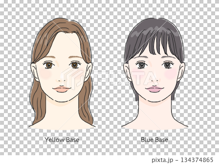 ブルベ&イエベ_女性_2 ブルベ&イエベ_女性_2 134374865