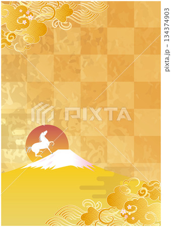 2026年度　午年　正月背景 134374903