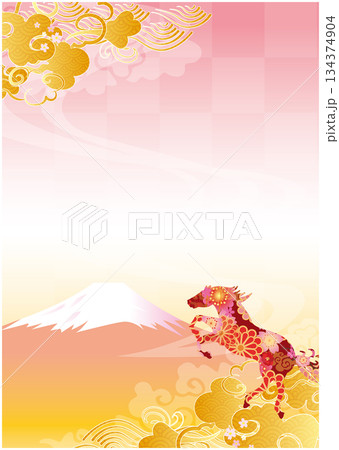 2026年度 午年 正月背景 2026年度 午年 正月背景 134374904